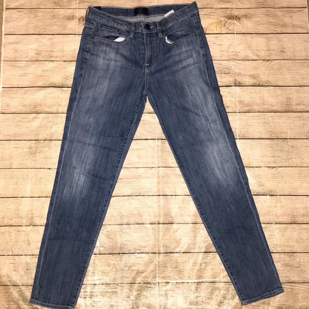 Vince Mason Relaxed Rolled Denim Jeans size 26